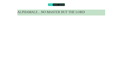 Desktop Screenshot of alphamale.com