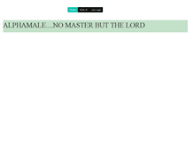 Tablet Screenshot of alphamale.com